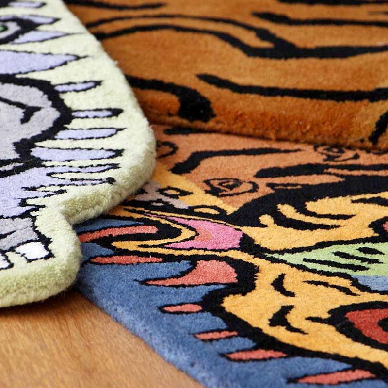 チベタンタイガーラグ タイガー・ラグ H1-75 ハーフサイズ Tibetan