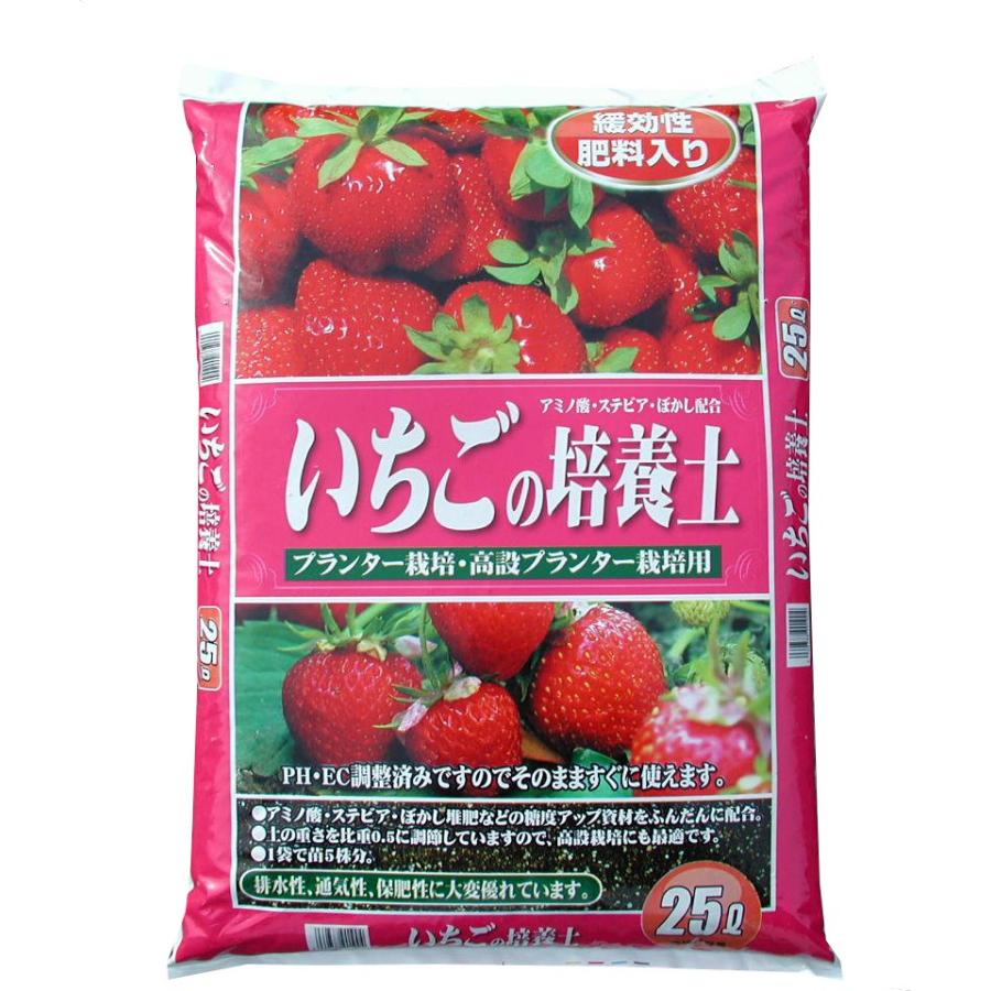 いちご 甘い プランター栽培 いちごの培養土 25L : SKショップ ヤフー