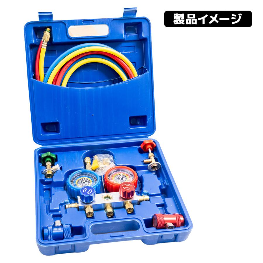 インテークマニホールドゲージ R1234YF R134a R404a マニホールド