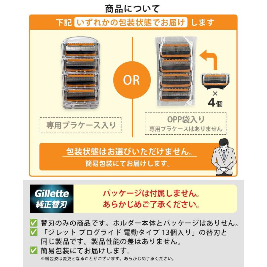 ジレット プログライド 替刃 4個 パワー 電動 正規品 ジレット替刃 5枚