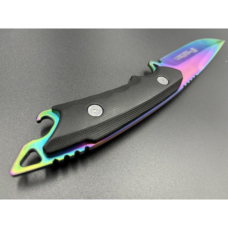 R126 NEUTRAL KNIVES S&Wアウトドアナイフ G10ハンドル レインボー