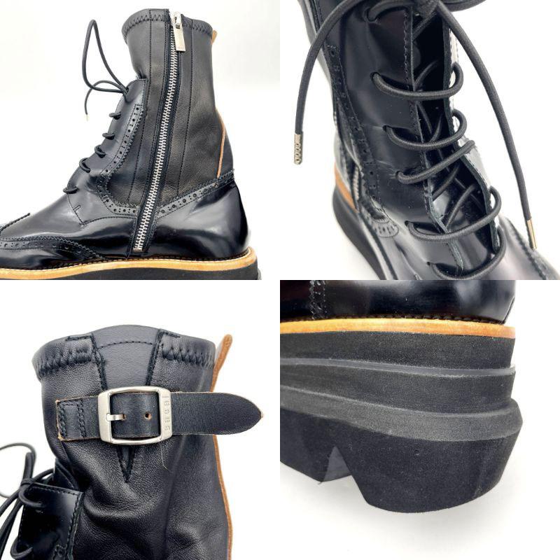 sacai（サカイ） ウイングチップ エンジニアブーツ プラットフォーム