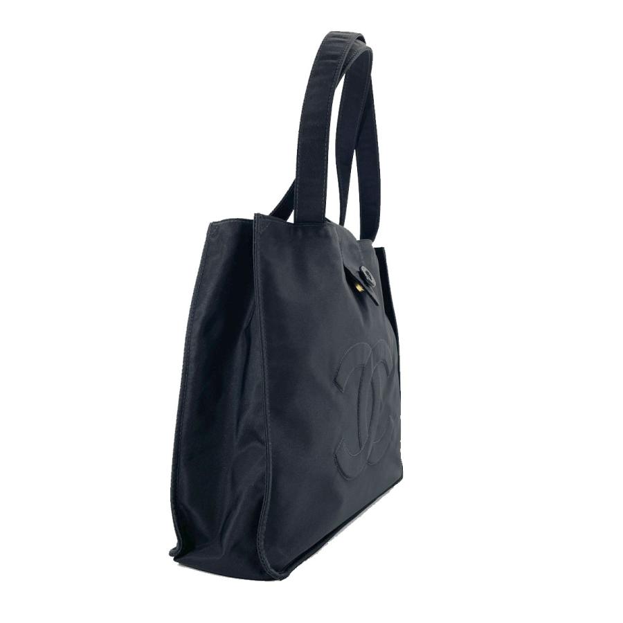 CHANEL（シャネル） ミニトートバッグ ココマーク ナイロン ブラック 5