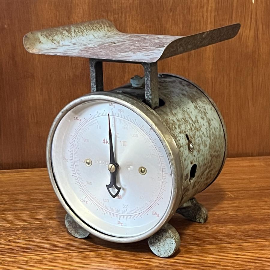 ヴィンテージ 昭和レトロ 計量器 秤 スケール EIKO エイコー 4kgまで
