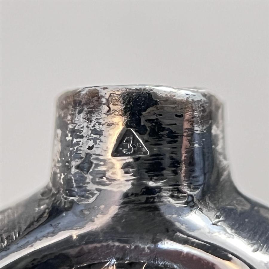 アンティーク シルバー 銀製 900刻印 メーカーズマークJS 彫銀