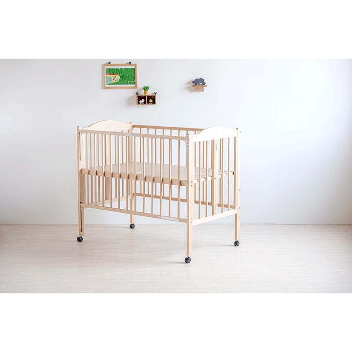 石崎家具 日本製 ベビーベッド「ワンタッチハイベッド パル（B品