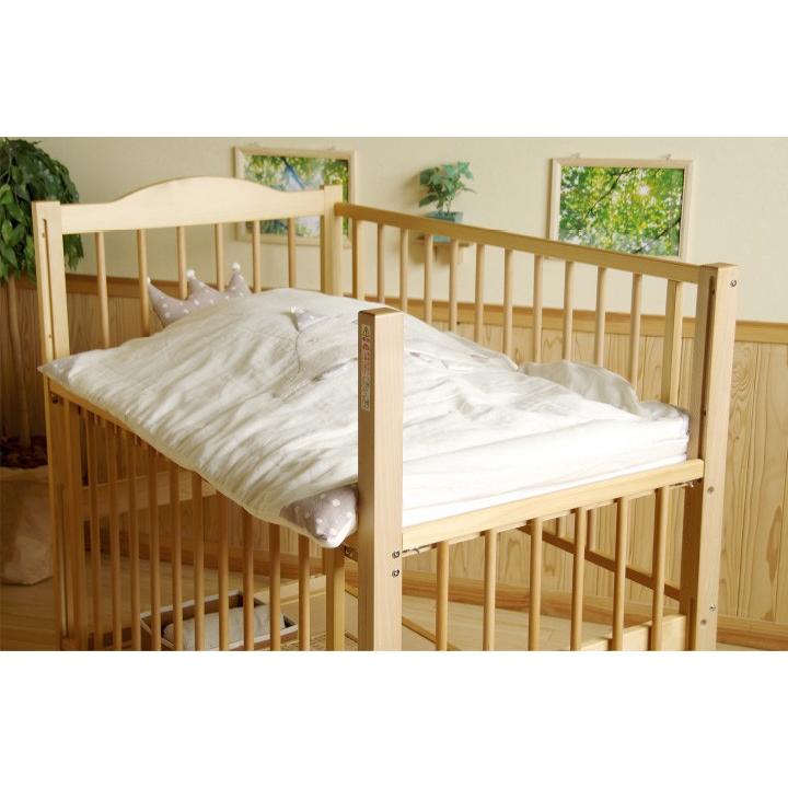 石崎家具 日本製 ベビーベッド「ツースライドベッド（B品