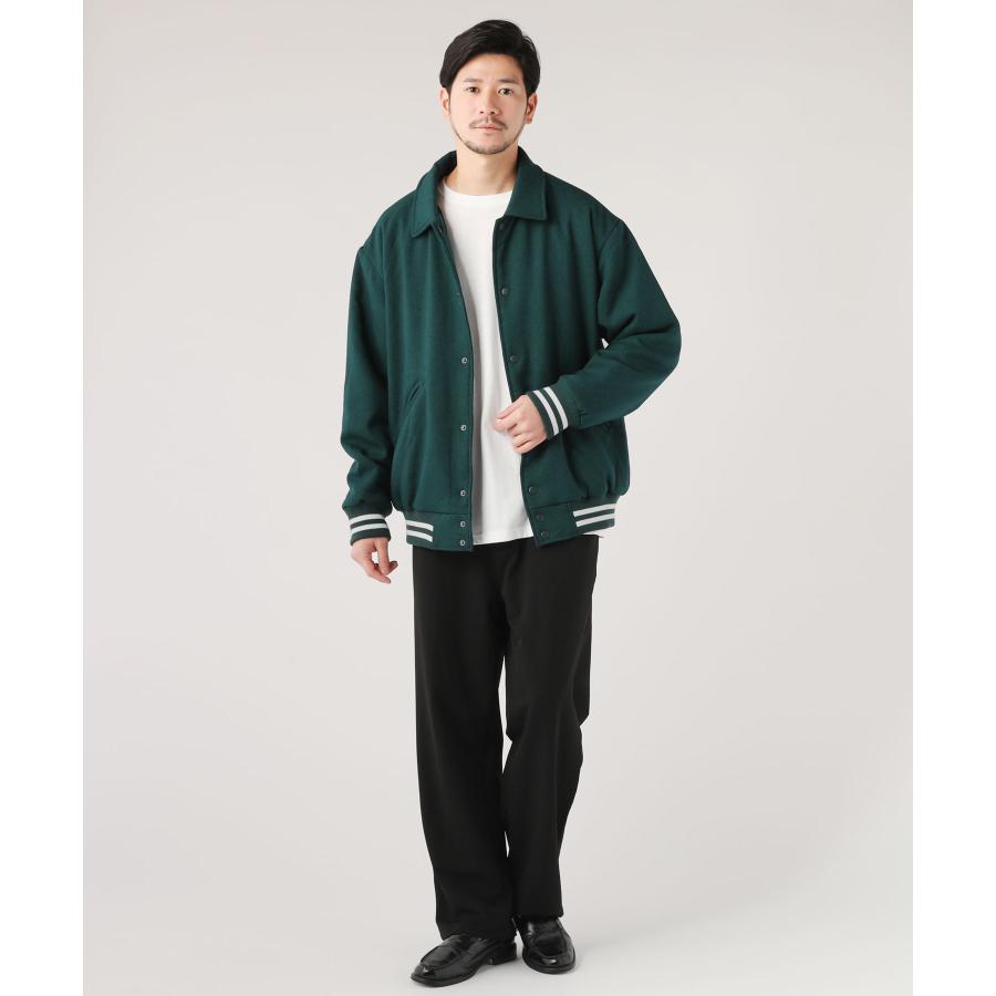 ジャケット ブルゾン スタジャン メンズ 長袖 中入り ストレッチ 伸縮