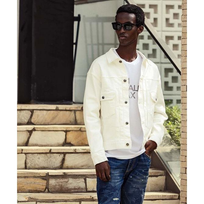 Naptime デニムプルオーバージャケット-WHITE Naptime デニムプル