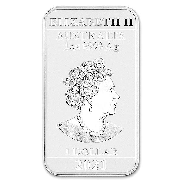 純銀インゴット ドラゴン シルバーバー 1オンス 2021年製