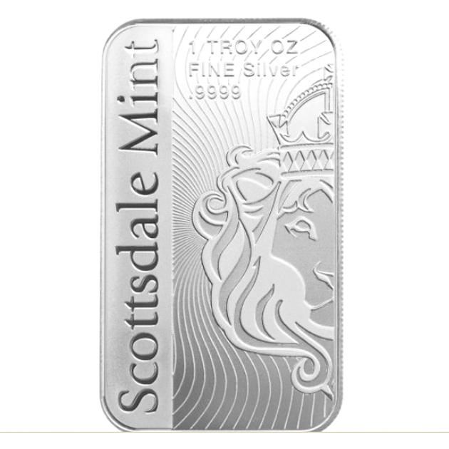 スコッツデール ライオン シルバーバー 1オンス 純銀 インゴット