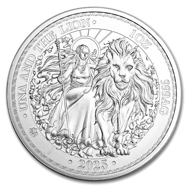 ウナとライオン銀貨 1オンス クリアケース入り 純銀 コイン シルバー