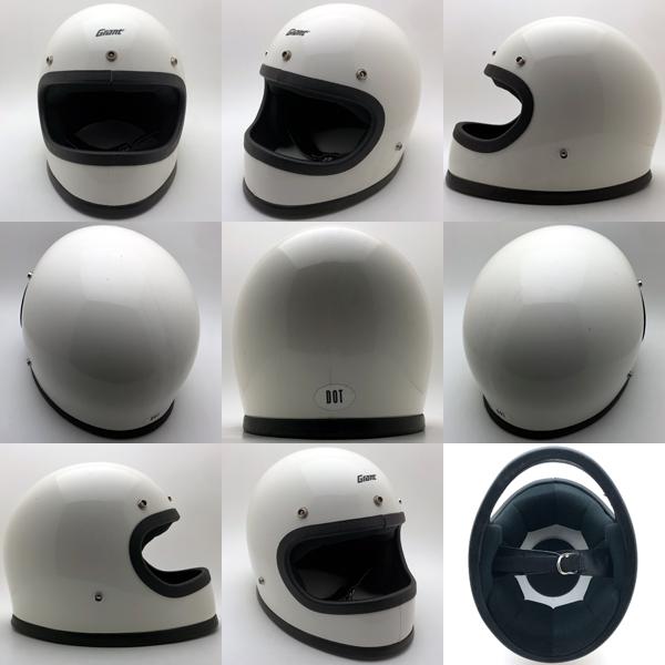 送料無料 Dead Stock 新品 GRANT WHITE 59cm/白ビンテージヘルメット族