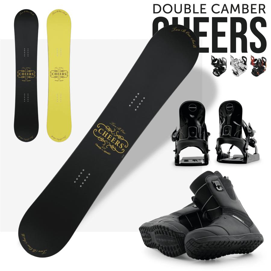 スノーボード 板 3点セット Q-LACE クイックシューレースブーツ