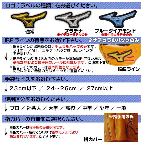 MIZUNO（ミズノ） ミズノプロ/オーダーグラブ/軟式グローブ/内野手N