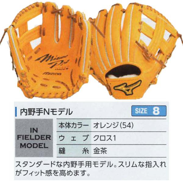 MIZUNO（ミズノ） ミズノプロ/オーダーグラブ/軟式グローブ/内野手N