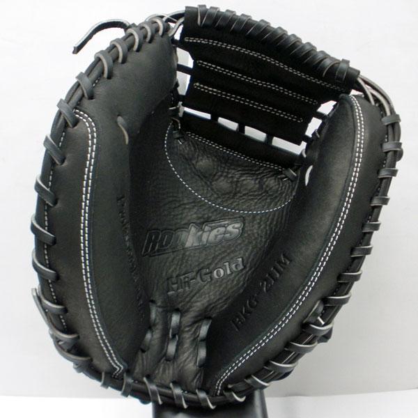 ルーキーズ キャッチャーミット ハイゴールド 軟式 左投 黒 ジュニア