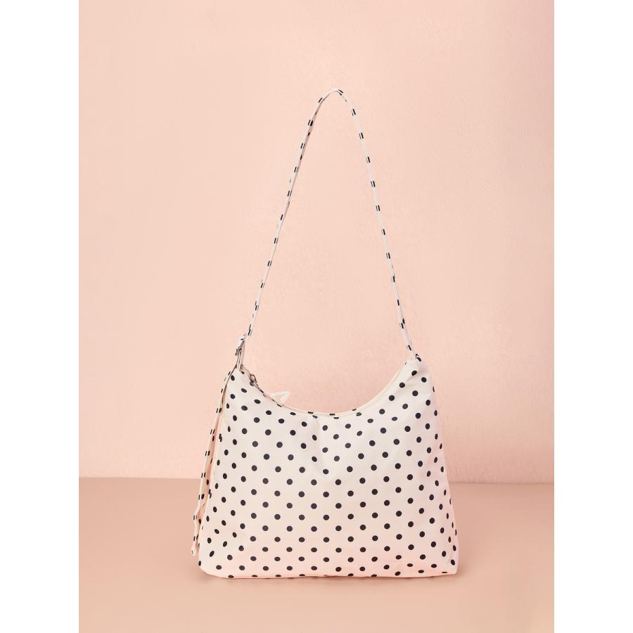 バッグ レディース ショルダーバッグ ポルカドット クレセント型