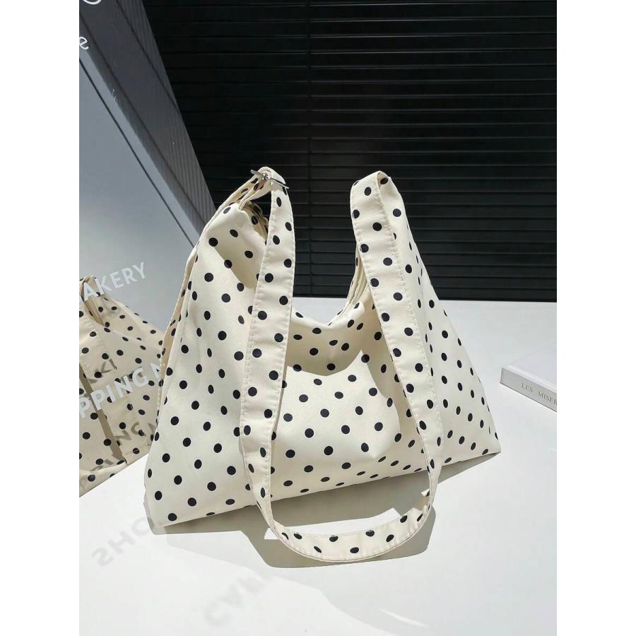 バッグ レディース ショルダーバッグ ポルカドット クレセント型