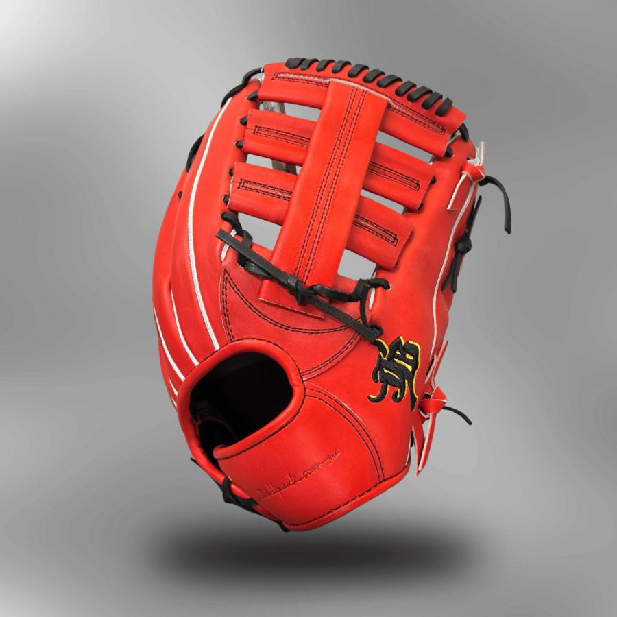 和牛JB 硬式グローブ 外野手用 JB 008 パワーオレンジ ブラック 右投げ