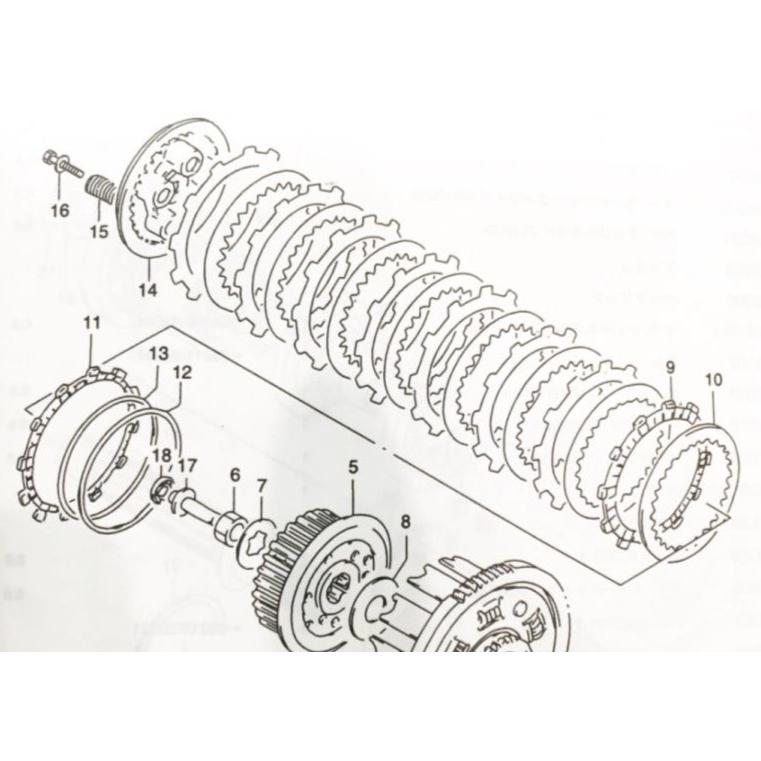 スズキ（SUZUKI） インパルス400(GK79A) クラッチバン クラッチ