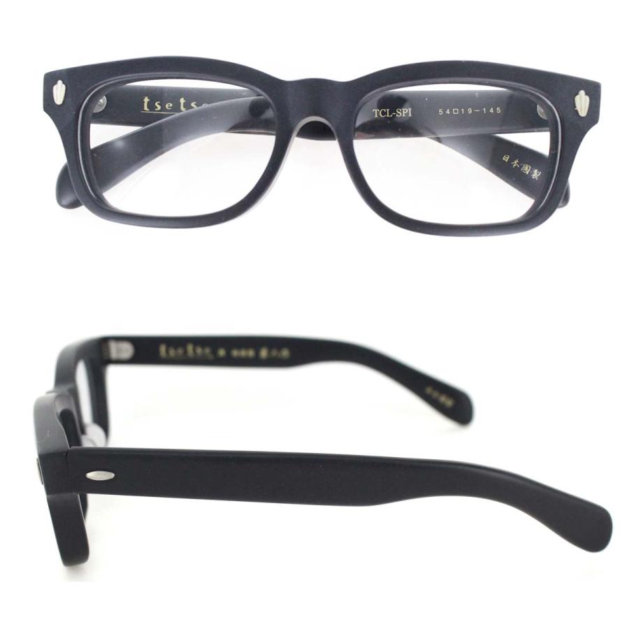 メガネフレーム tsetse×甚六作 TCL-SP1 54サイズ ブラック 黒