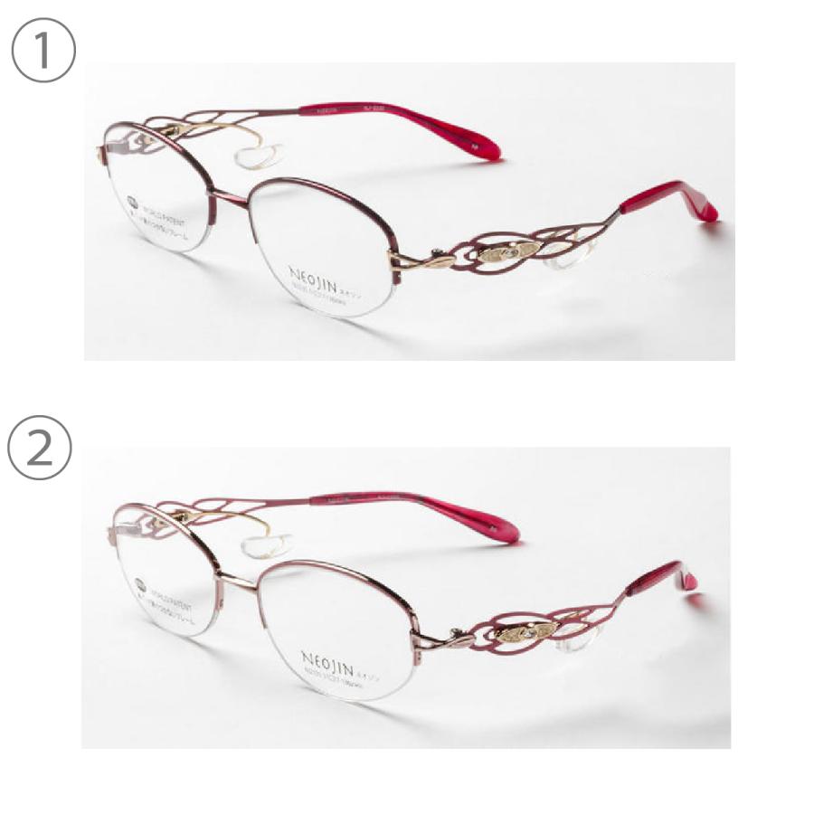 鼻パッドのないメガネ ネオジン おしゃれ NJ2235 NEOJIN 度付きレンズ