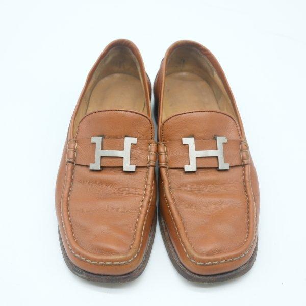 HERMES（エルメス） 靴 ローファー コンスタンス レザー ブラウン 茶