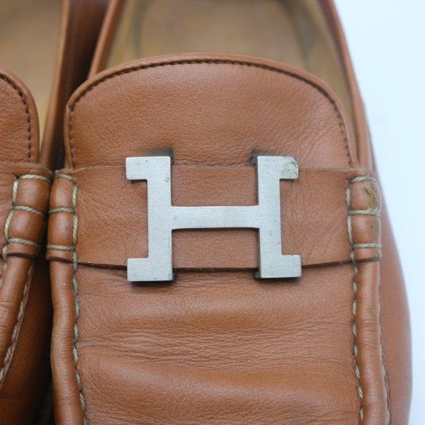 HERMES（エルメス） 靴 ローファー コンスタンス レザー ブラウン 茶