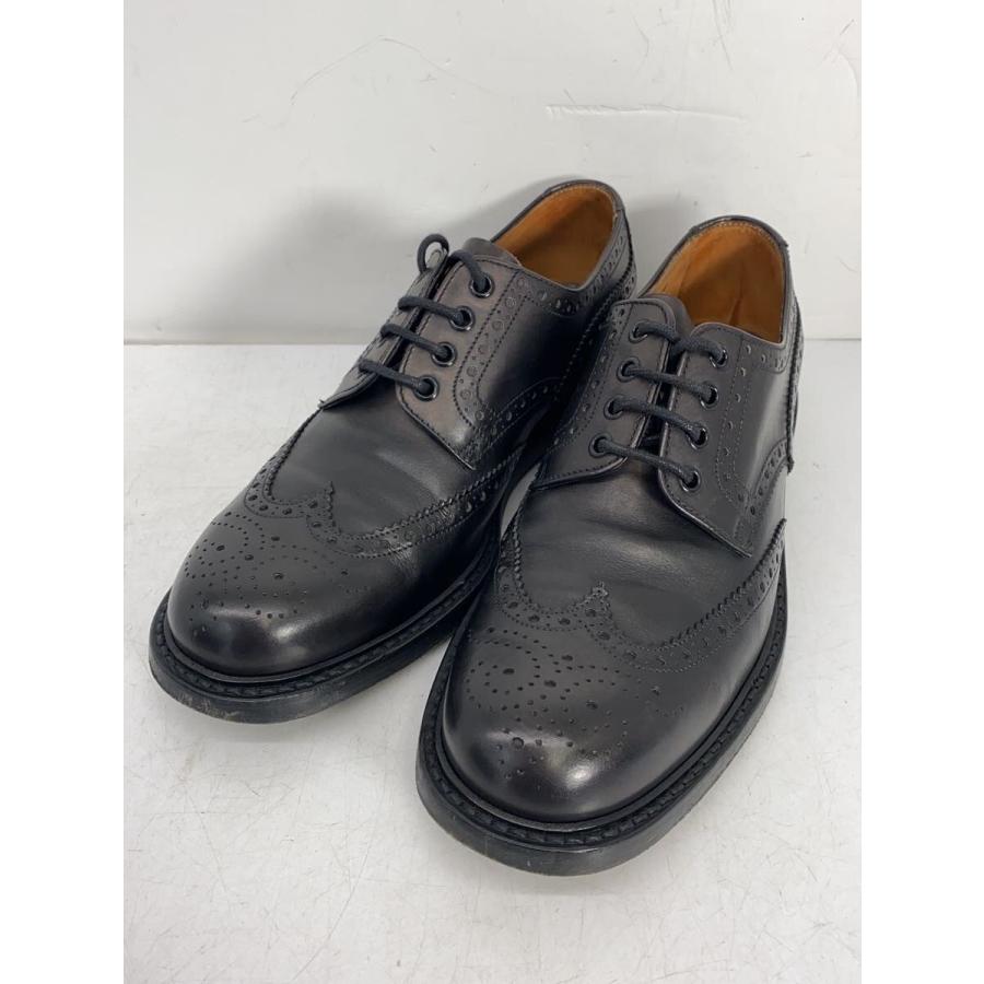 PRADA◇ドレスシューズ/UK6/BLK/レザー/ウィングチップ : セカンド