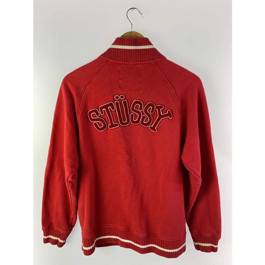 STUSSY◇スタジャン/S/コットン/RED : セカンドストリートYahoo!店