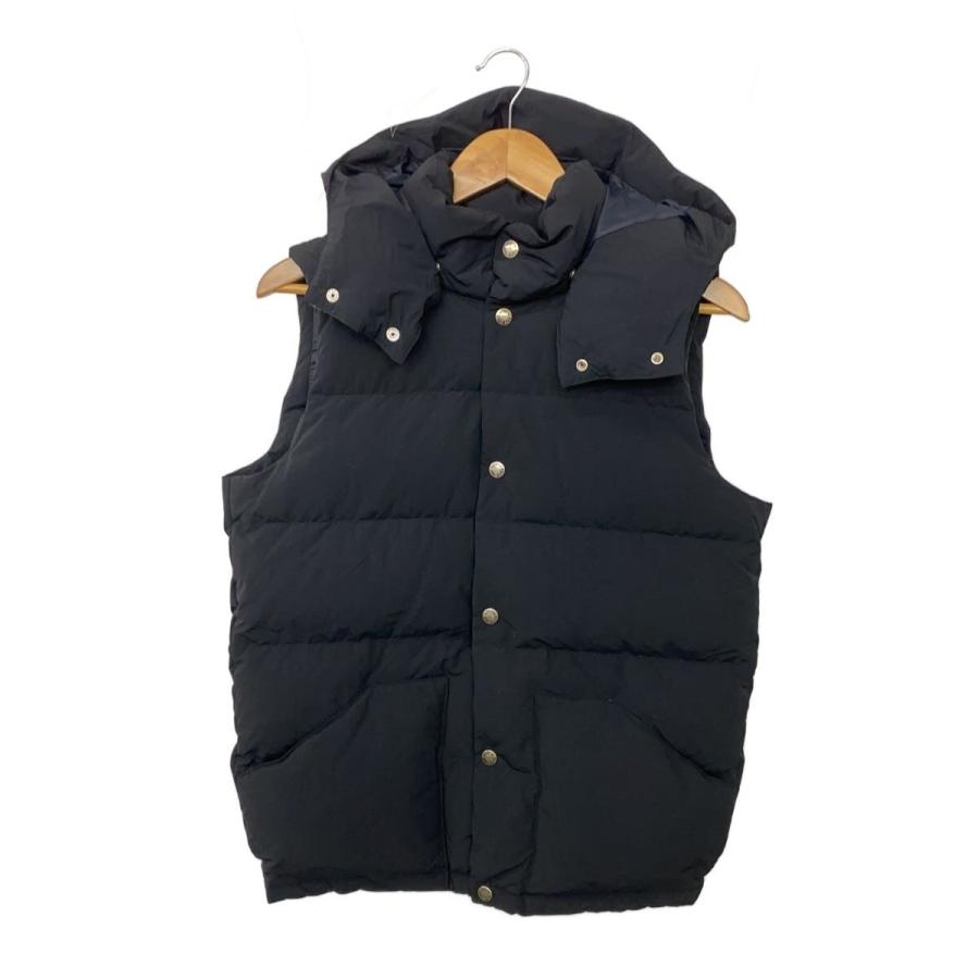 THE NORTH FACE◇ダウンベスト/S/ナイロン/BLK/無地/nd91638/キャンプ