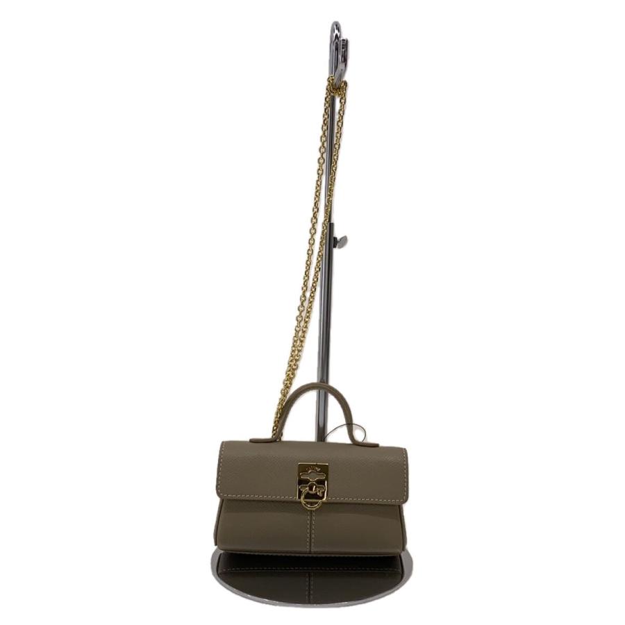 CAFUNE◇mini stance bag/ミニスタンスバッグ/レザー/BEG : セカンド