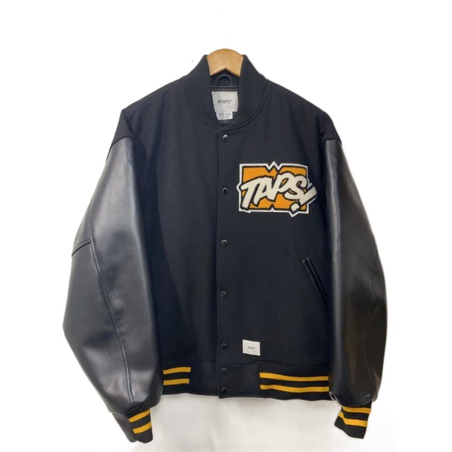 WTAPS◇スタジャン/2/ウール/BLK/222BRDT-JKM01S : セカンドストリート