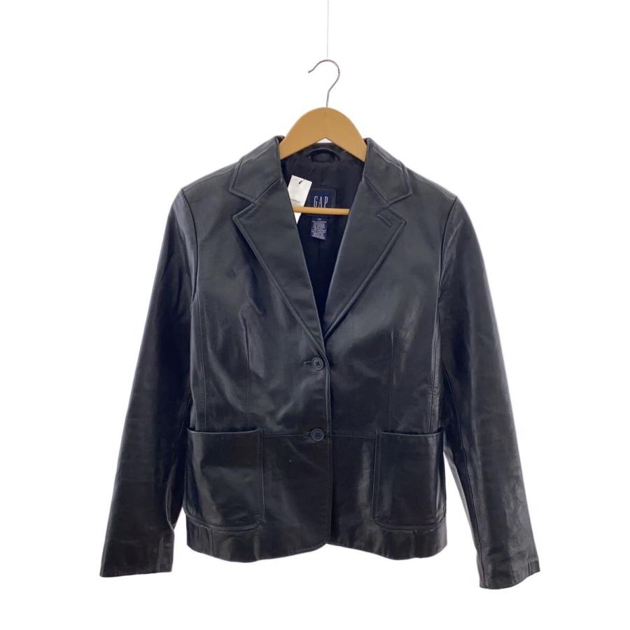 GAP◇OLD GAP/00s/テーラードジャケット/牛革/レザー/BLK : セカンド