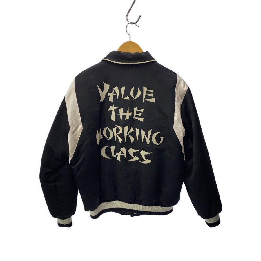 Sasquatchfabrix.◇スタジャン/L/コットン/BLK/22AW-JKM-011