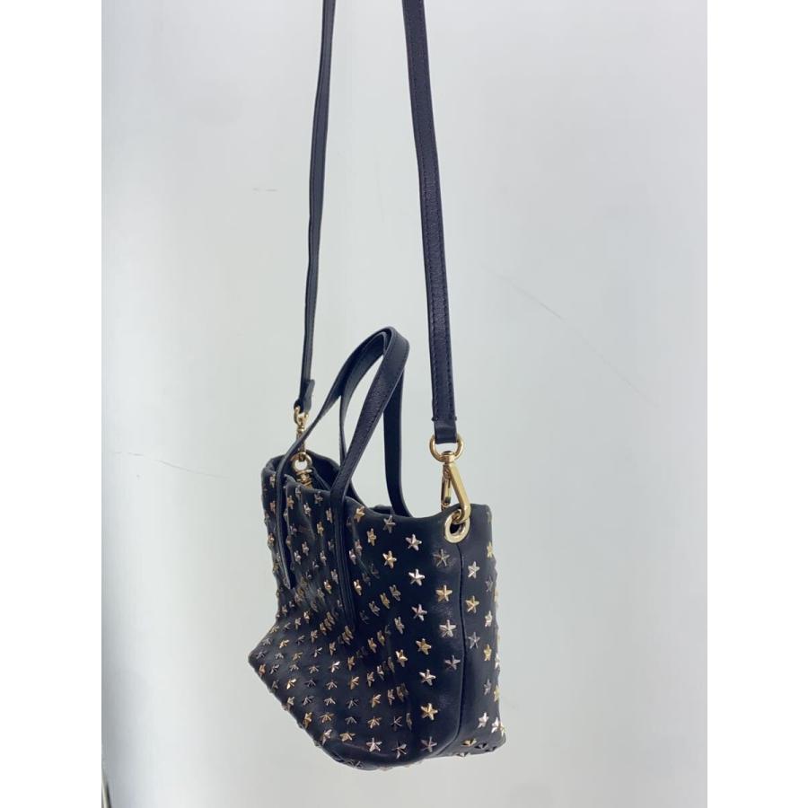 JIMMY CHOO◇ミニサラ/スタースタッズ/2wayショルダーバッグ/レザー