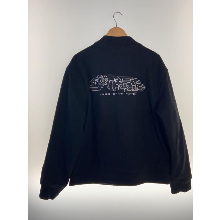 Supreme◇19FW/Delta Logo Varsity Jacket/スタジャン/XL/ウール/BLK