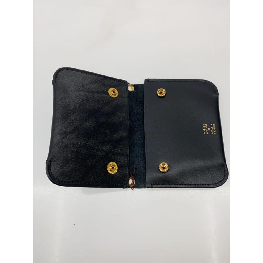 SUN/kakke◇WALLET SUN/KAKKE ストラップ付きレザーウォレット