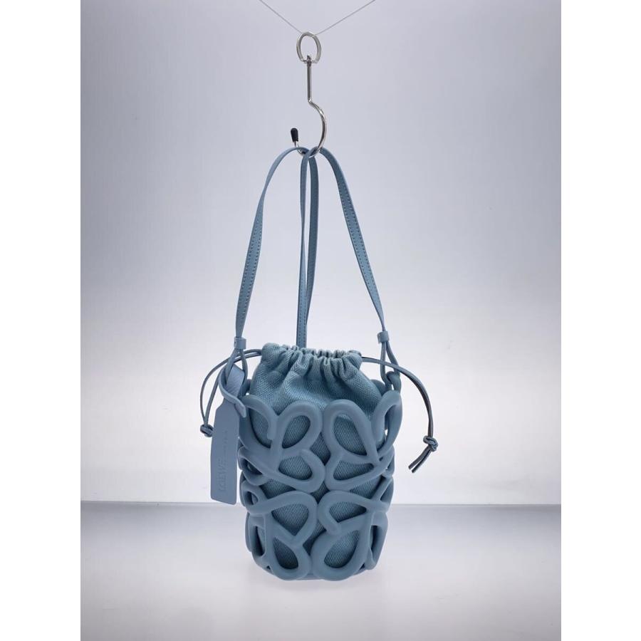 LOEWE◇アナグラムインフレーテッドポケットショルダーバッグ/--/BLU
