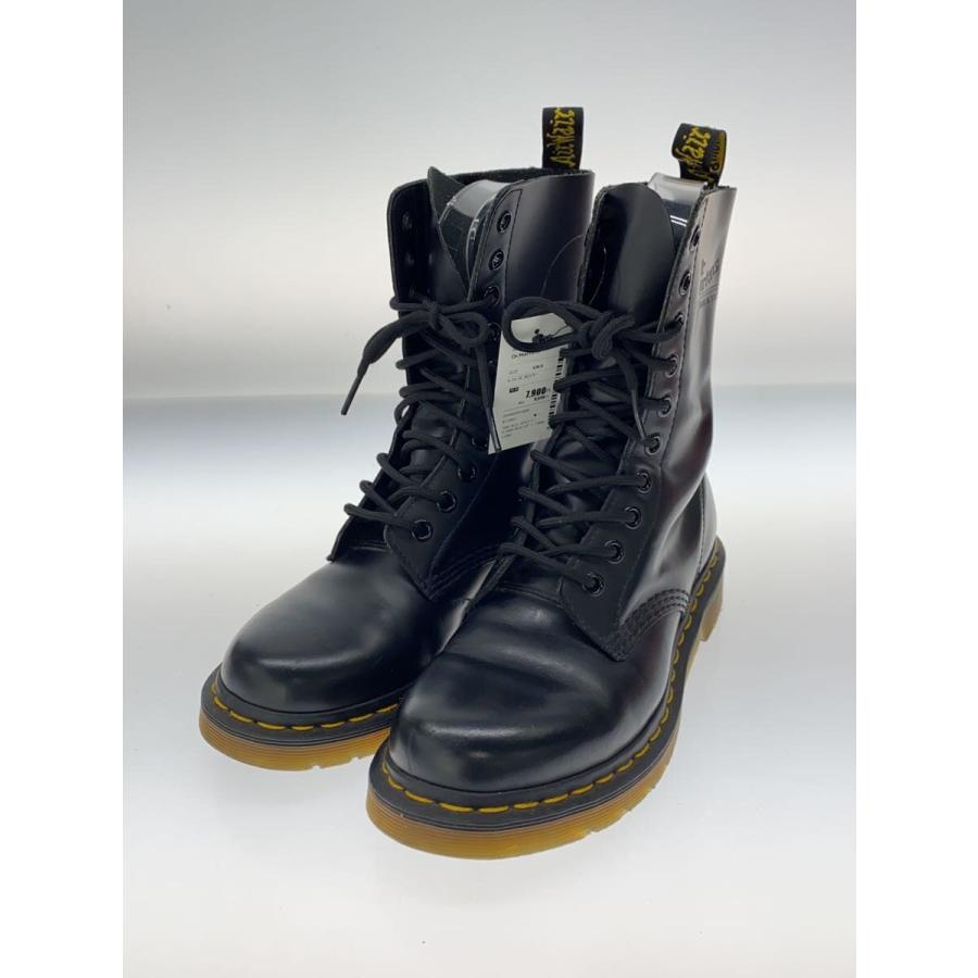 Dr.Martens◇10ホール/レースアップブーツ/UK4/BLK/レザー/11858