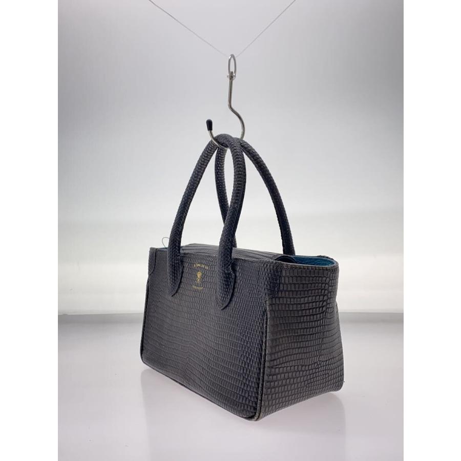 A.D.M.J.◇ハンドバッグ/レザー/GRY/型押し/擦れ有り// : セカンド