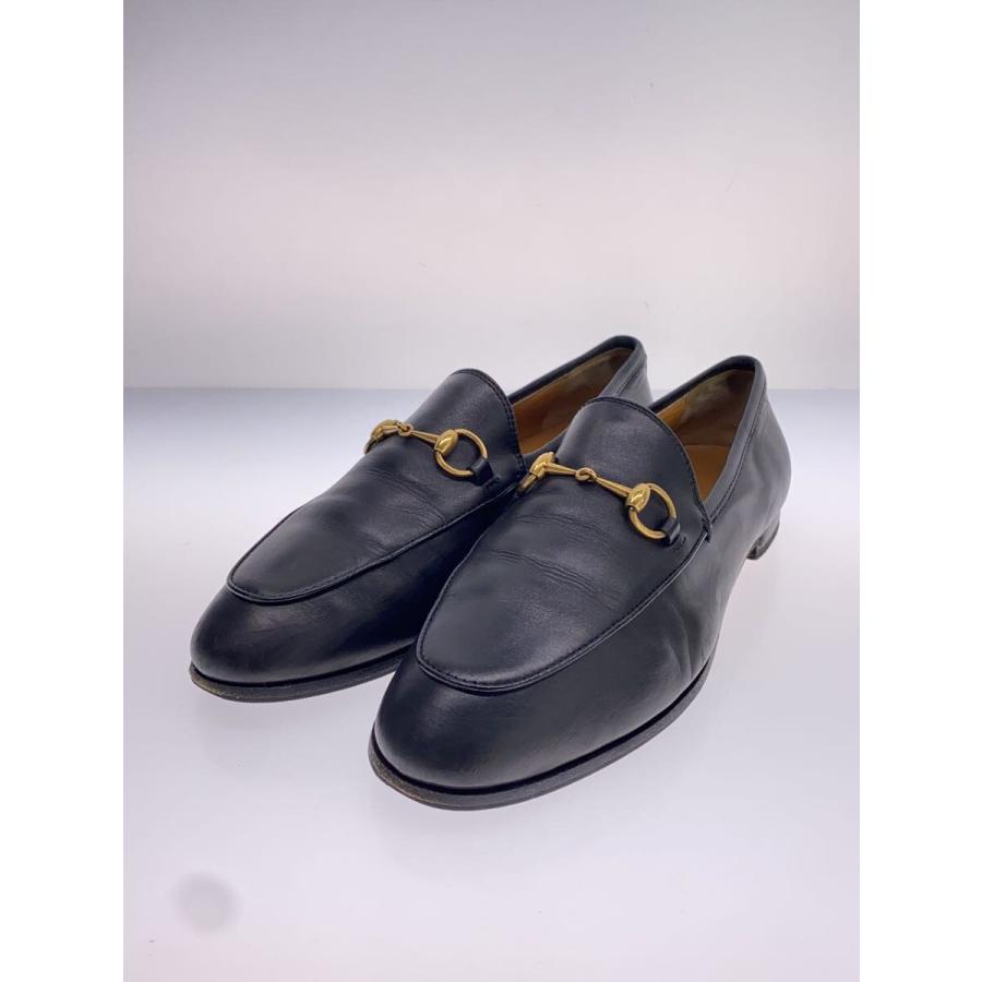 GUCCI◇ヨルダーン/ホースビットローファー/38/ブラック/レザー/404069