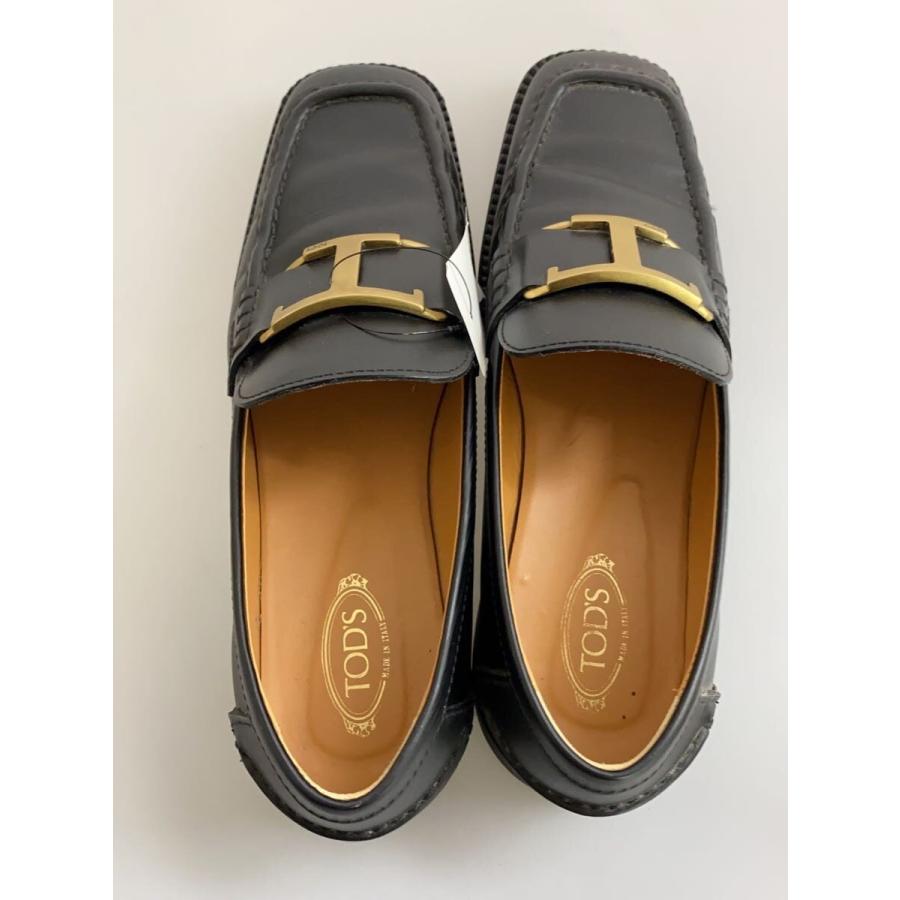 TOD'S◇ローファー/37.5/BLK/レザー : セカンドストリートYahoo!店