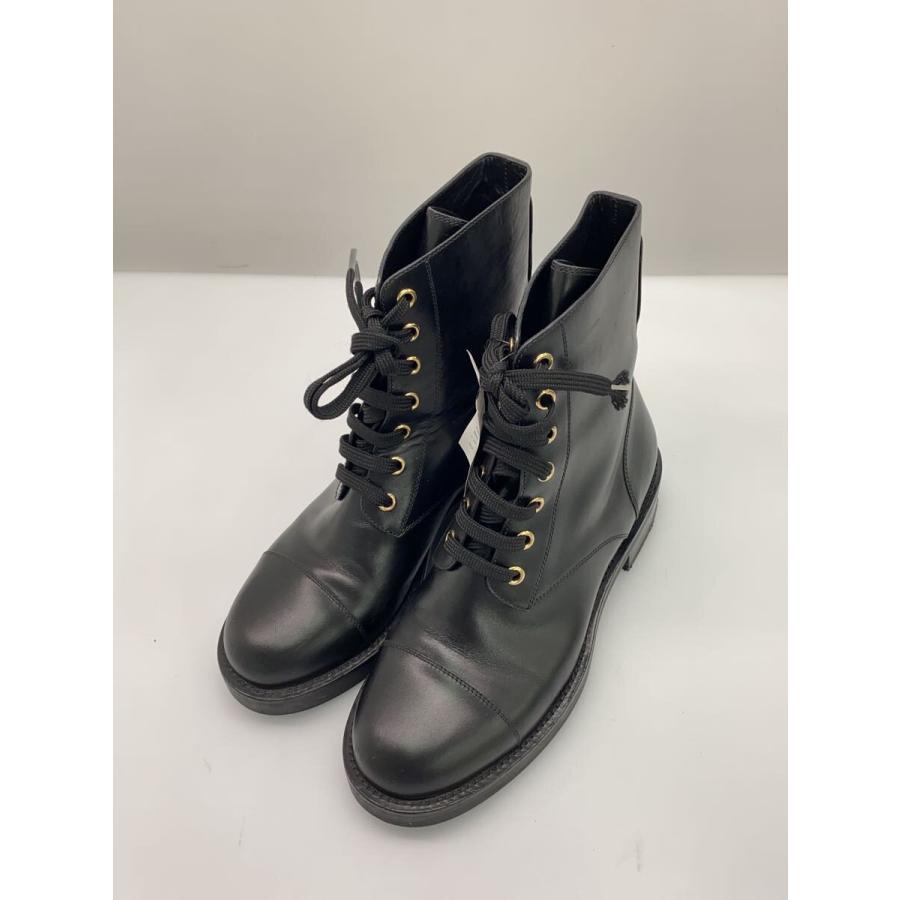 LOUIS VUITTON◇レースアップブーツ/37/BLK : セカンドストリートYahoo