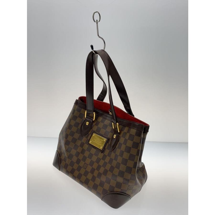 LOUIS VUITTON◇ハムステッドPM_ダミエ・エベヌ/PVC/ブラウン