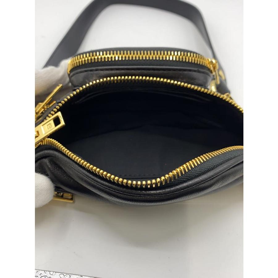 Alexander Wang◇ウエストバッグ/レザー/BLK/無地 : セカンド