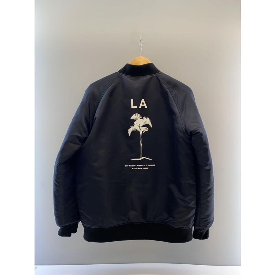 Champion◇スタジャン/M/ポリエステル/BLK/無地/c8-l649 : セカンド