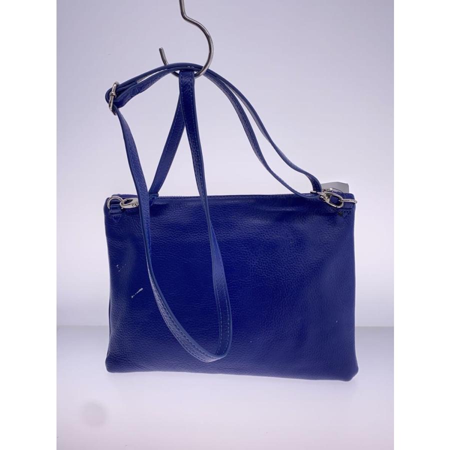 ear PAPILLONNER◇ショルダーバッグ/レザー/BLU : セカンドストリート