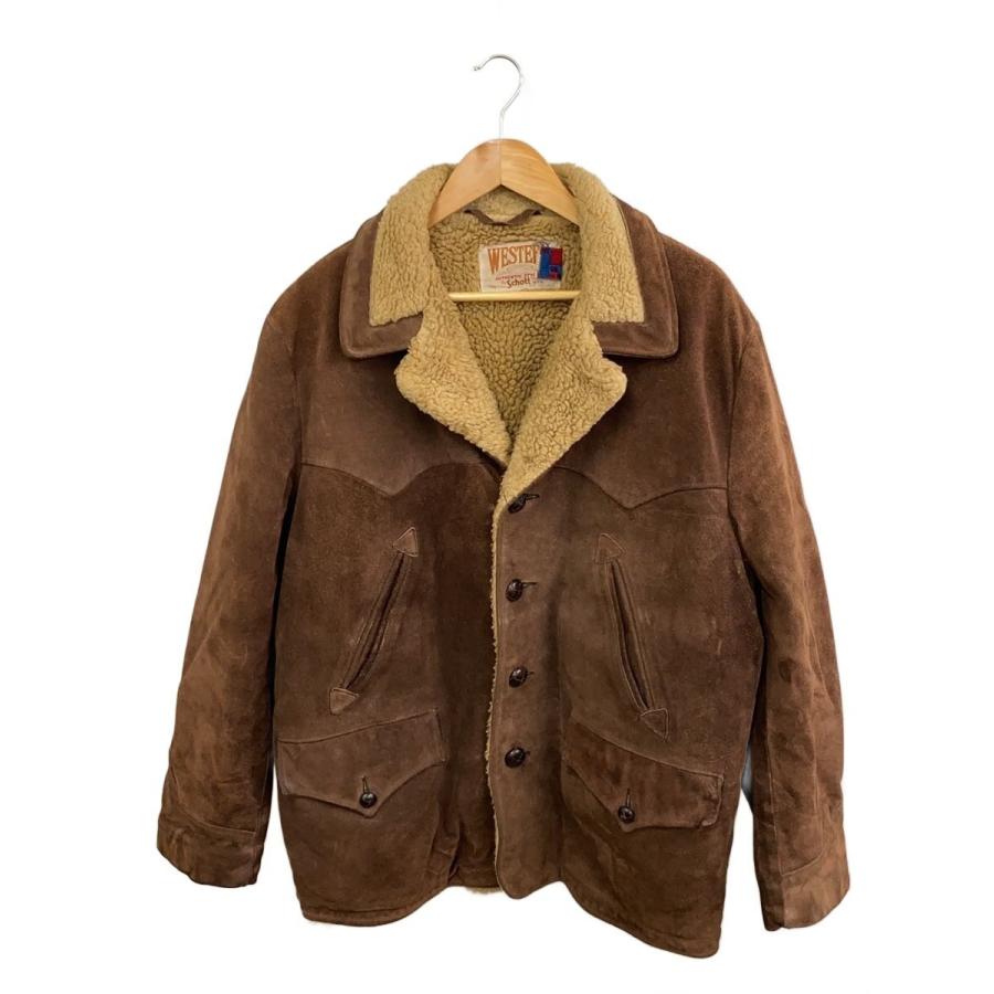 Schott◇ランチジャケット/42/スウェード/ランチコート/WESTERN